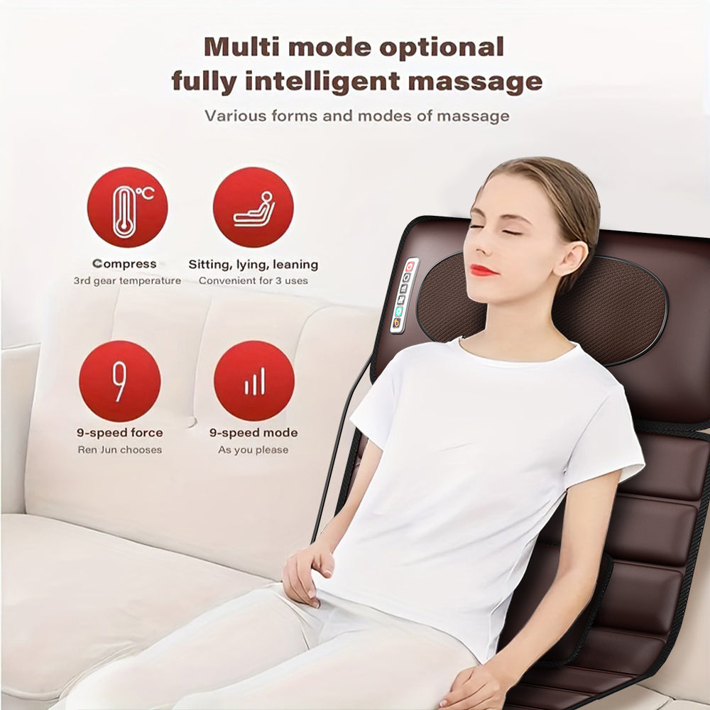 Full Body Massage Mattress With 5 Modes Heating Airbag Waist Support