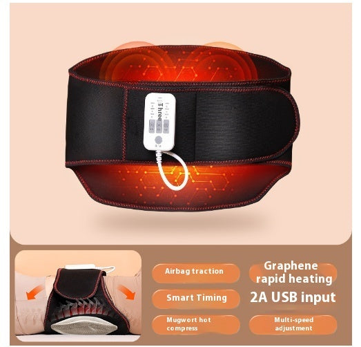 Airbag Heating Waist Supporter Warm Hot Compress